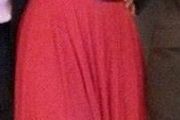 Red evening dress