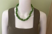 Green beaded necklace