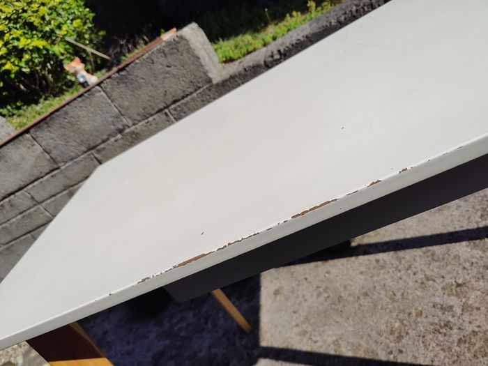 White desk 120x60 75cm high