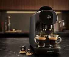 Philips L'OR Barista Sublime, Pod Coffee Machine, Dual Spout, 19 bars,Black