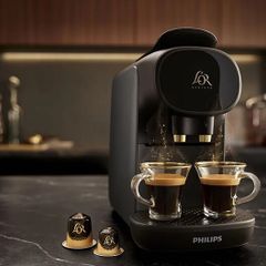 Philips L'OR Barista Sublime, Pod Coffee Machine, Dual Spout, 19 bars,Black