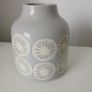 Small grey and white Next vase, with free item - battery operated light-up jar Image 2