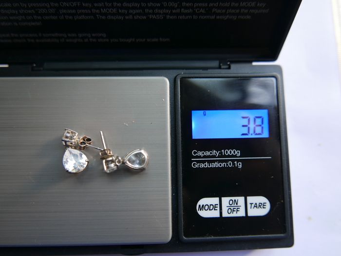 Sterling Silver 925 Drop & Dangle Earrings 3,8g