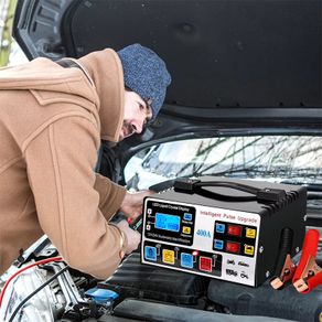 Car Battery Charger 12/24V 400A Full Automatic Car Battery Charger 220W High Power Smart Pulse Repair Battery Charger