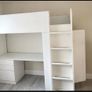 Ikea SMASTAD Loft Bed with Desk, Drawers, Wardrobe & Shelves -Good Condition Image 2