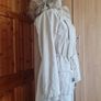 Ladies Cream Heavyweight Parka Coat ( size 6-8) Image 7