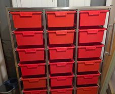 Large Stainless Steel Tool Box Trolley or Toolbox Storage Unit - Keyword Snap-on Stanley Dewalt Milwaukee Bosch Makita  etc