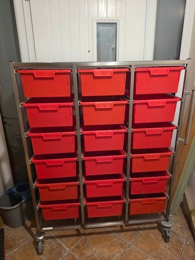 Large Stainless Steel Tool Box Trolley or Toolbox Storage Unit - Keyword Snap-on Stanley Dewalt Milwaukee Bosch Makita  etc