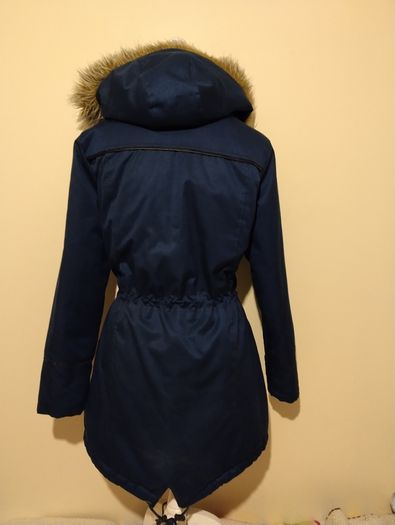 Navy Blue Parka Jacket