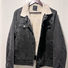 Black denim jacket