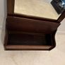 Antique Edwardian Valet Mirror | Space-Saving Vintage Hall Storage Image 4