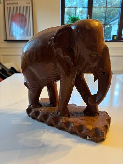 Two Hard-Carved African Wooden Sculptures