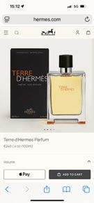 HERMES TERRE pure parfum 200ml