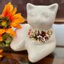 Scandi Nordic Hoganas Keramik Reposing Cat with Gold Detail Image 10