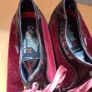 Ladies Callaghan Burgundy Red Lace up Shoes Eu 39 size 6 Image 2