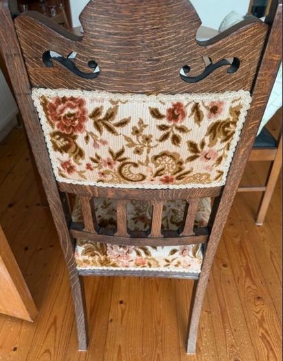 Antique Pair of Edwardian Style Upholstered Chairs