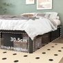 Double Bed Frame 4ft6 with Rounded Corner Legs, Heavy Duty Metal Bed Frame Small Double with Steel Slats Support, Double Bed 36 cm High, Noise Free, Easy Assembly Image 5