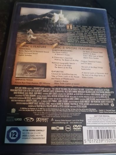 Lord Of The Rings DVD