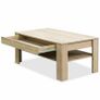Coffee Table Chipboard 110x65x48cm Oak - Free Delivery Nationwide Image 4