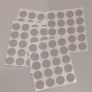 100 adhesive grey screw caps / cabinet or shelves hole coverers - 13mm Image 3