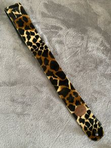 Leopard Print Fur Guitar Strap