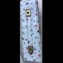 Retro White Squiggly cassette tape storage case Image 3