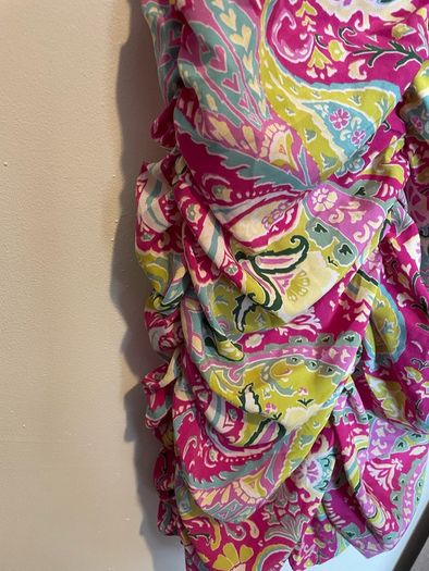 Retro Icone ruffle print dress size 10 medium New with tags