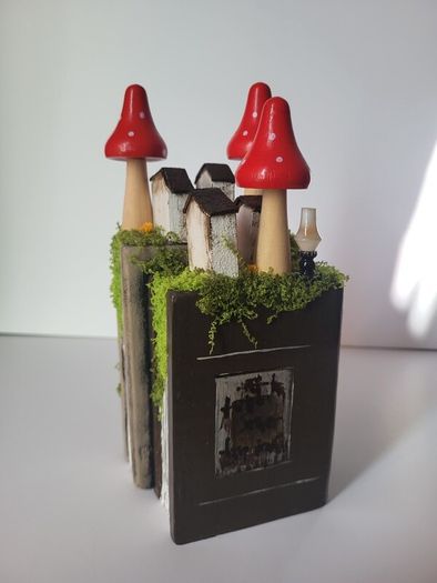 Handcrafted wooden books!