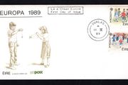 1989 Ireland Europa Children's Games Commemorative Stamp An Post First Day Cover (FDC) with Durlas (Thurles) cancel