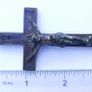 Antique Pectoral Cross: Monk Crucifix, Skull & Crossbones Charm Image 6
