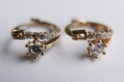 Vintage Gold Plated Hoop Earrings