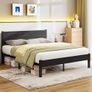 King Size Bed Frame with Wooden Headboard Bed Frames Image 8