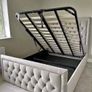 New King Size Ottoman Gaslift Storage Beds. New Super King Ottoman Gaslift Beds. New Tufted Sprung Memory Foam Mattresses Instock Image 6