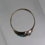 Antique Victorian 9ct Gold Turquoise & Seed Pearl Cluster Ring Fully Hallmarked Image 7