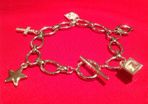 T Bar Charm Bracelet