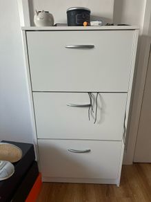 White Shoe Cabinet