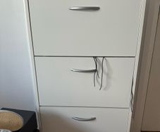 White Shoe Cabinet
