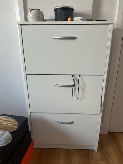 White Shoe Cabinet