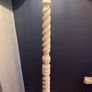 Vintage Style Painted Barley Twist Floor Lamp with Shade Image 3