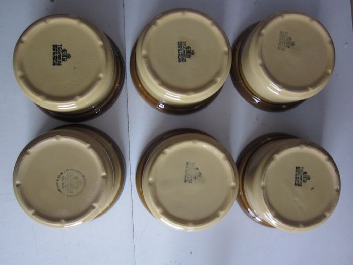 TG Green "Granville" Stoneware Glazed Bowls X6