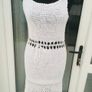 Cream Crochet Dress Size 10 as new Image 2