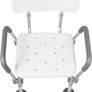 Adjustable Bath Tub Shower Chair For Elderly, Pregnant Woman Bench Bathroom Stool Seat Image 4