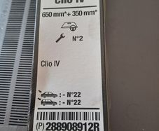 RENAULT clio iv wiperblades 2013 to 2020 genuine