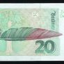 Germany (Federal Republic) 20 German Mark Banknote 1993 P-39b (UNC) Image 2