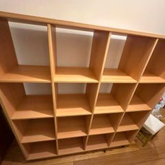 4x4 Cube Shelving Unit with Lockable Wheels
