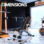 Foldable Adjustable Weight Bench | 90 Degree, Incline, Decline, Flat | Pre Assembled | Weights Set Compatible | Home Gym Benches | Full Body Workout Exercise Image 5