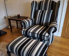Queen Ann Chair and Footstool