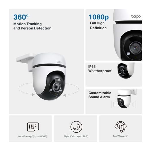 Outdoor Wifi Camera Pan and Tilt