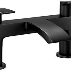 Bath Taps Black Waterfall Mixers Tub Tap Bathtub Filler Taps Bathroom