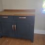 Solid Butchers Block Kitchen Island. Sideboard. Heavy Sturdy Image 4